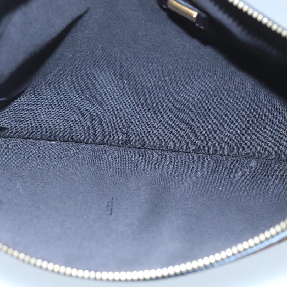 FENDI Zucchino Canvas Clutch Bag Brown 106217