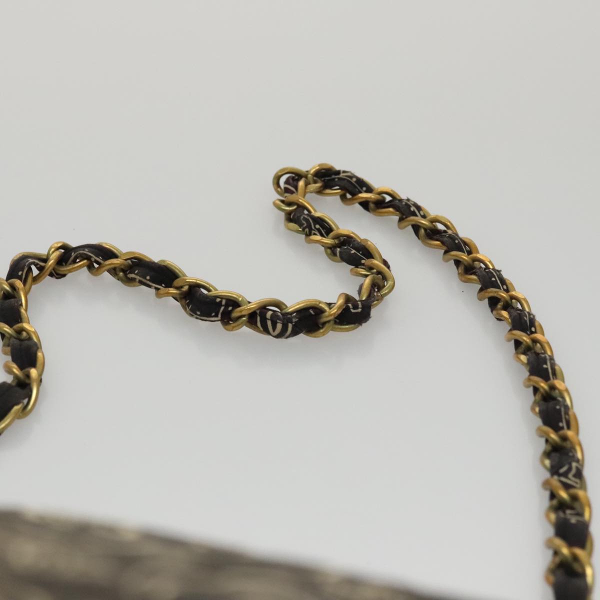 CHANEL Matelasse Chain Bandana Shoulder Bag Canvas Black CC 106419