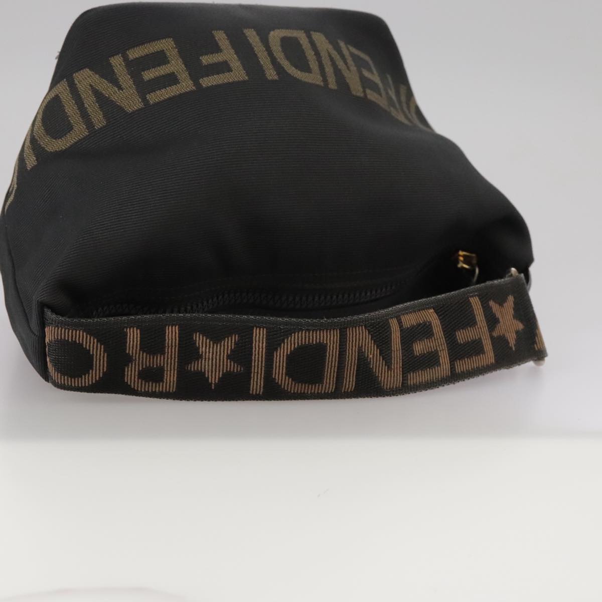 FENDI Hand Bag Canvas Black 106592