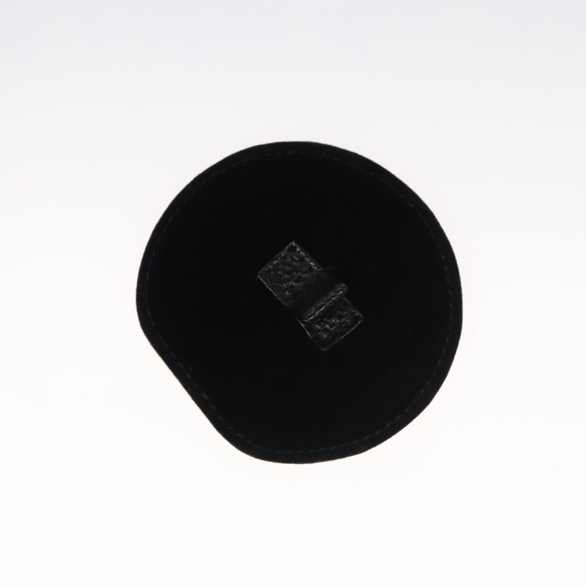 CHANEL COCO Mark Jewelry Case Caviar Skin Black Gold CC 108555