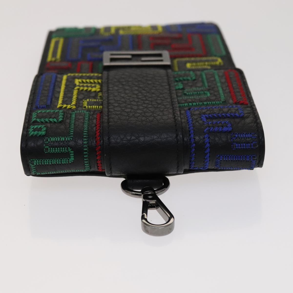 FENDI Zucca Canvas Smartphone holder Pouch Leather Multicolor 7AS120 108838