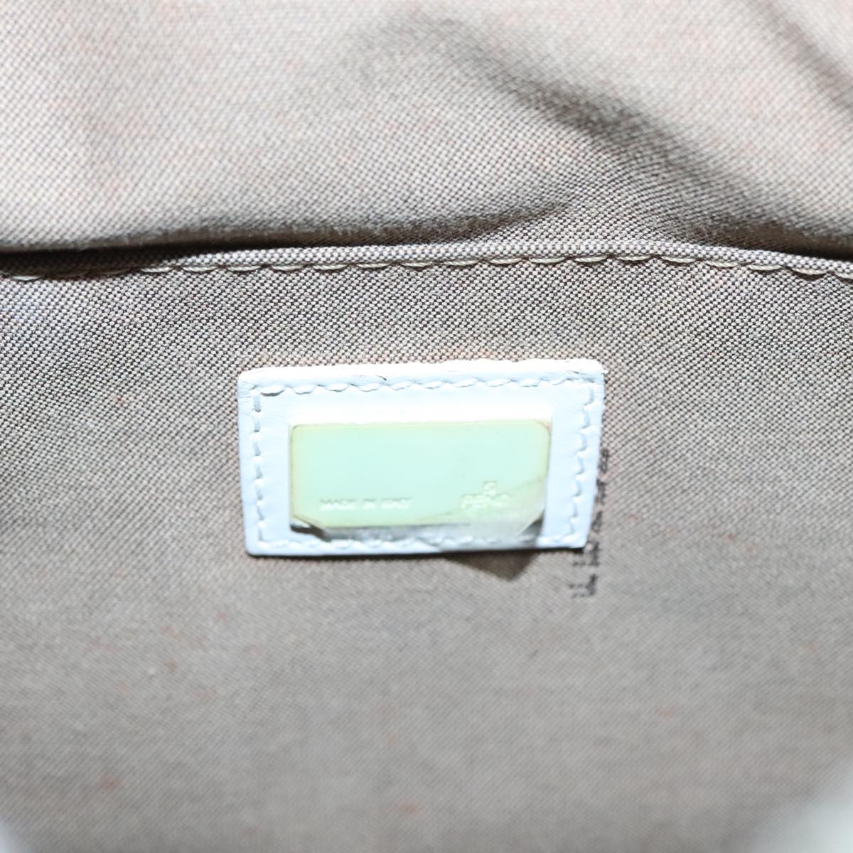 FENDI Hand Bag Canvas Beige 108950