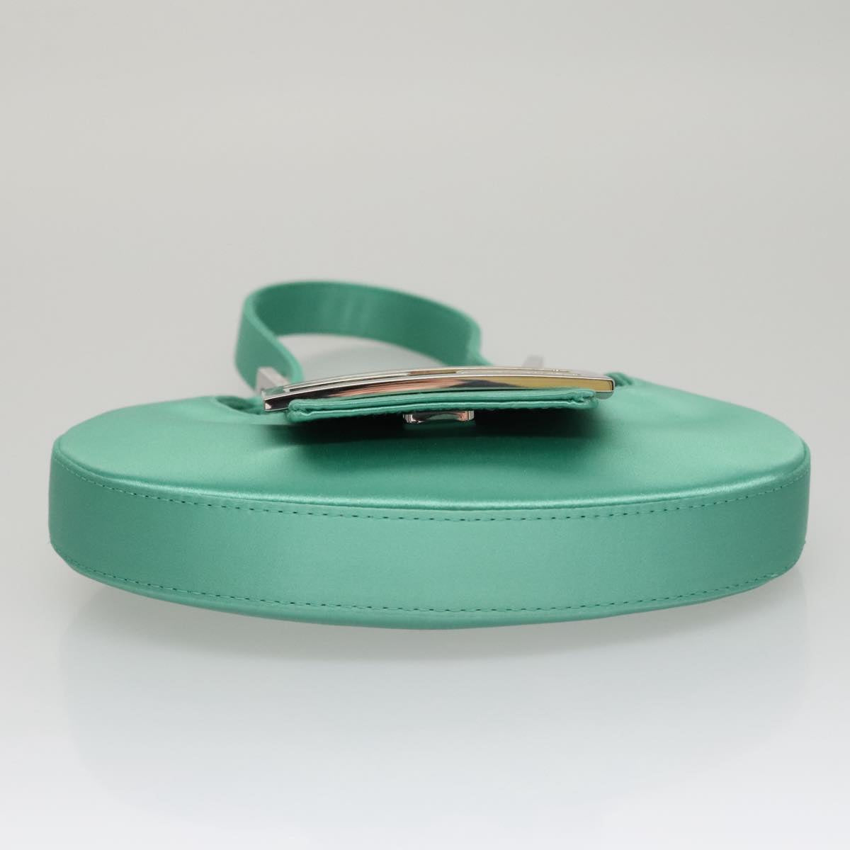 FENDI Hand Bag Satin Green 109715SA