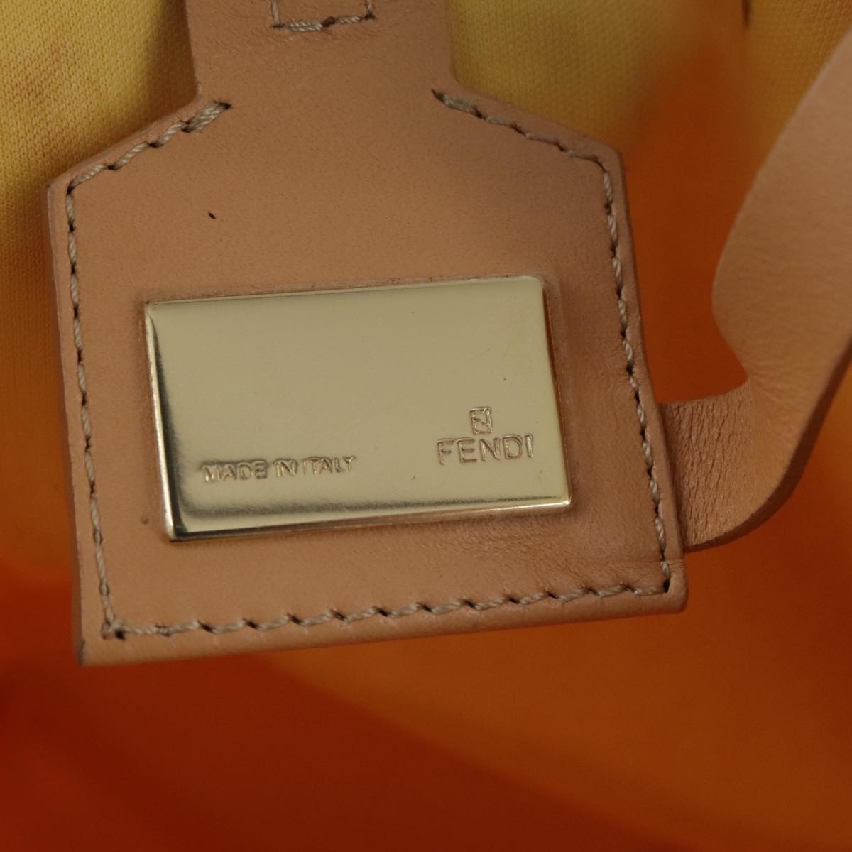 FENDI Zucchino Canvas Hand Bag Pink 109856