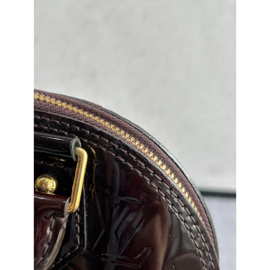 Louis Vuitton Alma BB Black Vernis Leather Two Way Bag