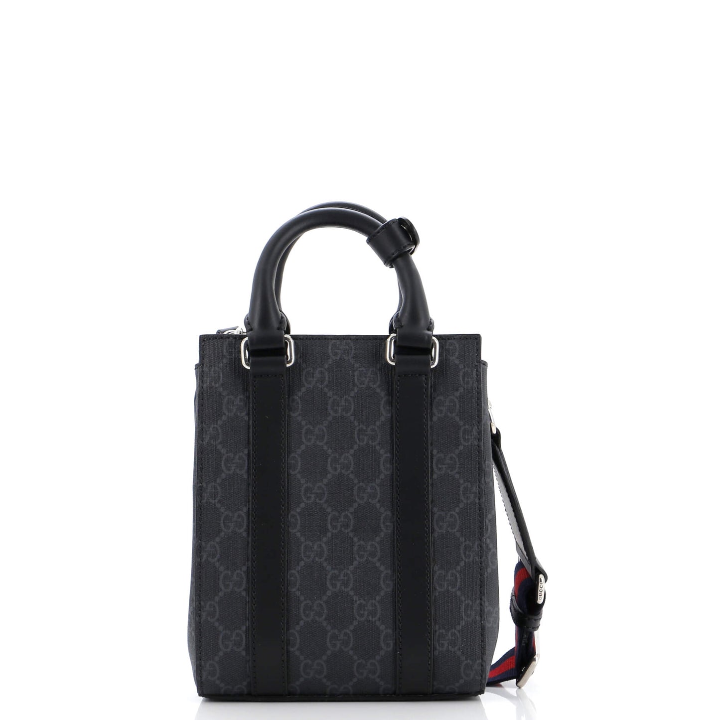 Convertible Web Open Tote GG Coated Canvas Mini