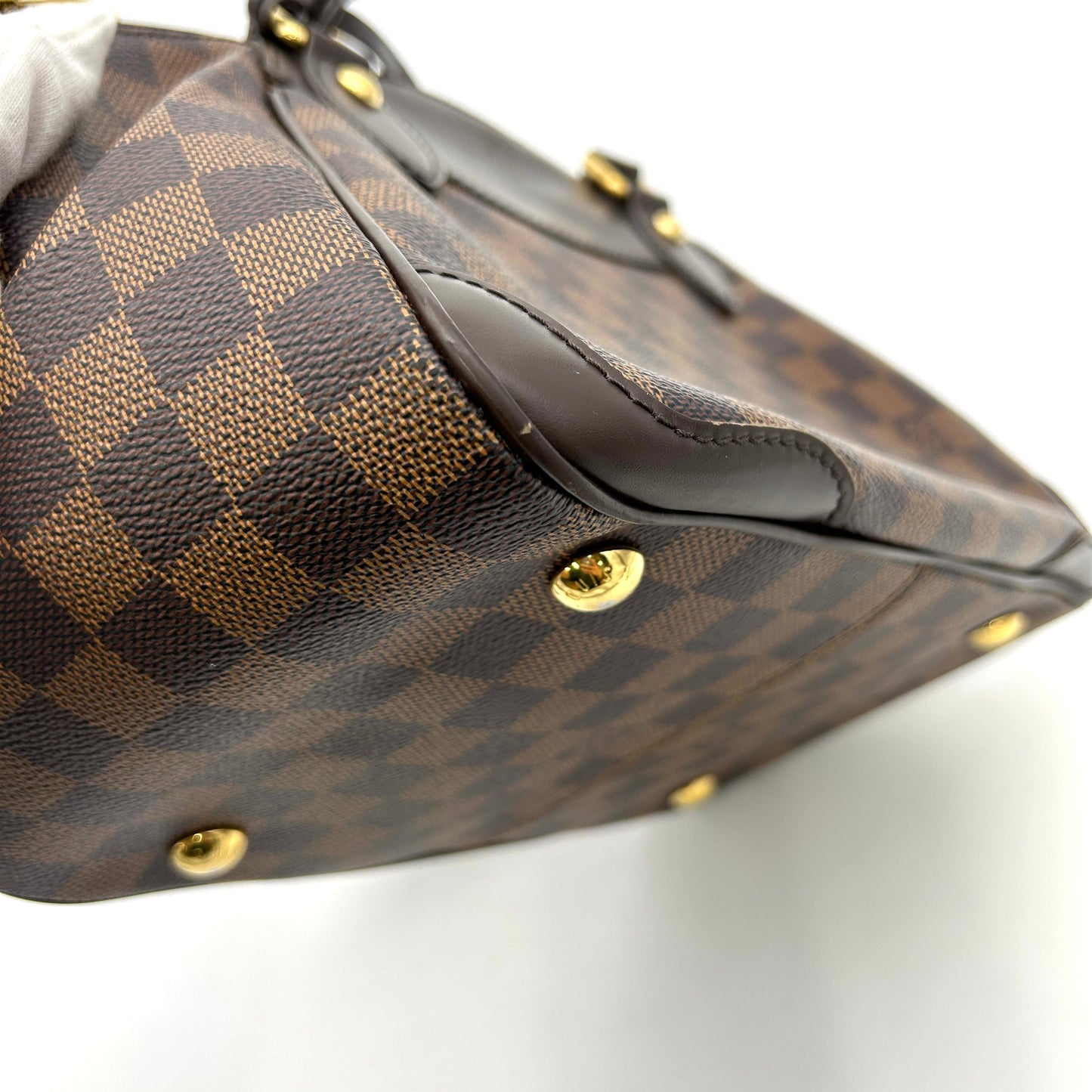 Louis Vuitton Verona PM Shoulder Bag Damie Ebene Leather Brown LA9890