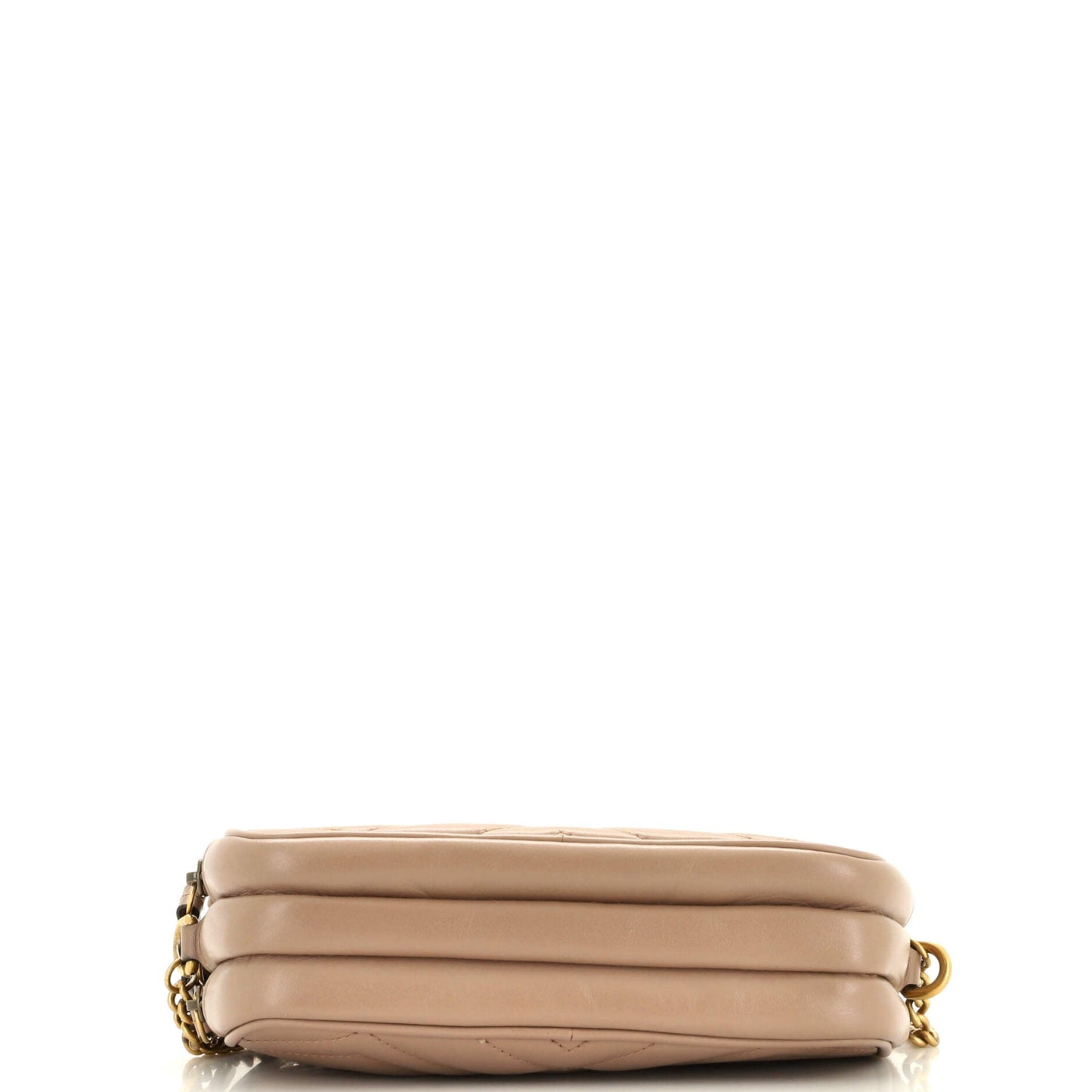 GG Marmont Triple Zip Chain Bag Matelasse Leather Mini