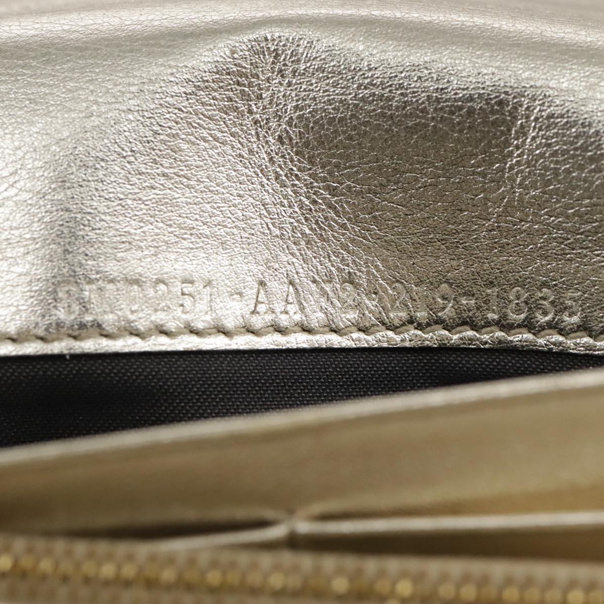 FENDI Zucca Canvas Long Wallet Leather Gold 110760