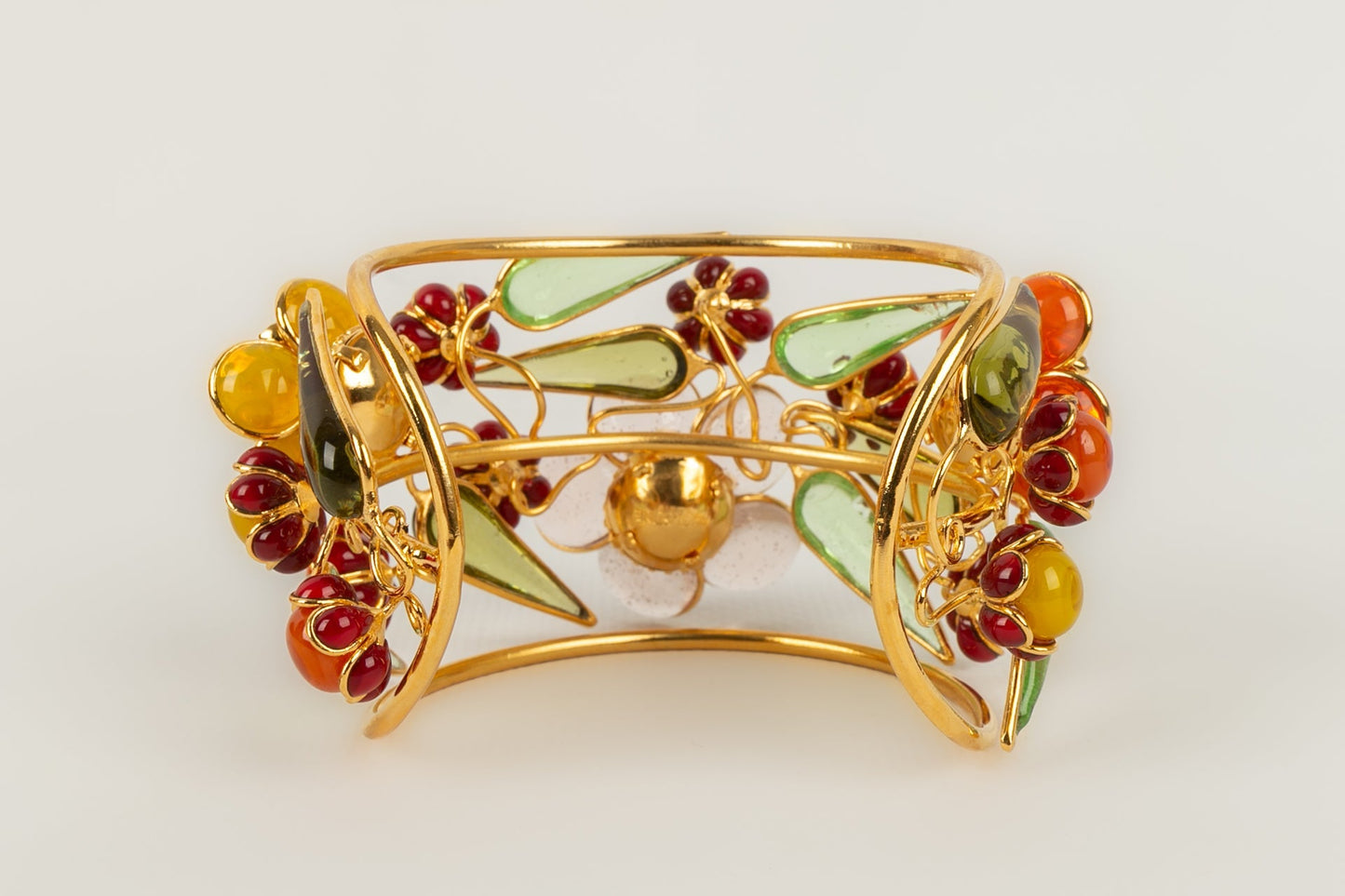 Bracelet manchette fleurs Augustine