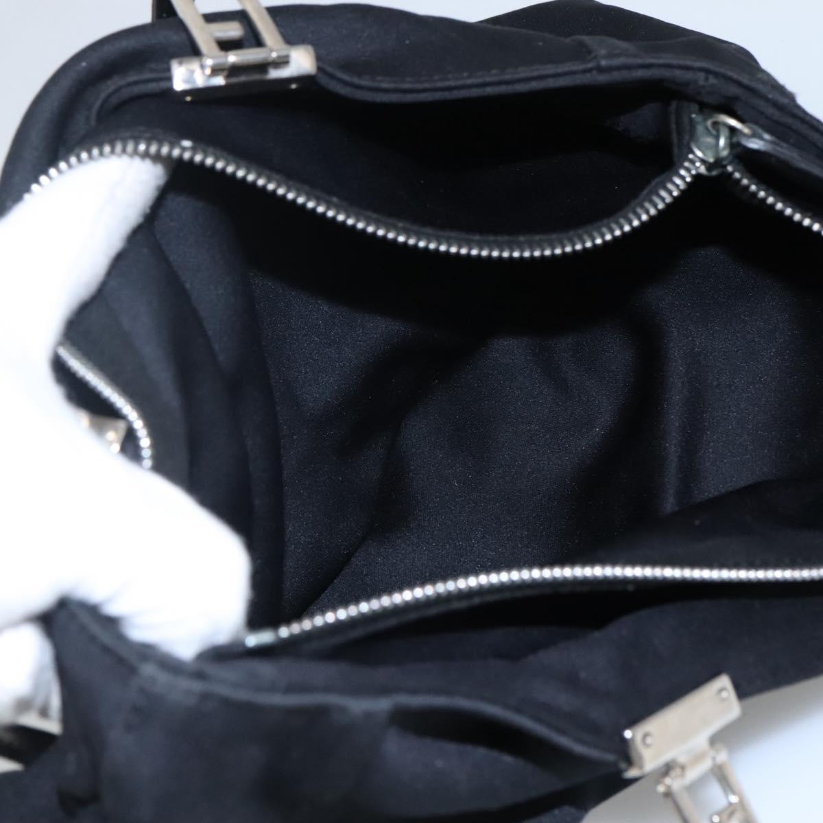 FENDI Shoulder Bag Nylon Black 114368