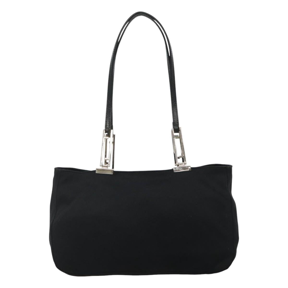 FENDI Shoulder Bag Nylon Black 114368