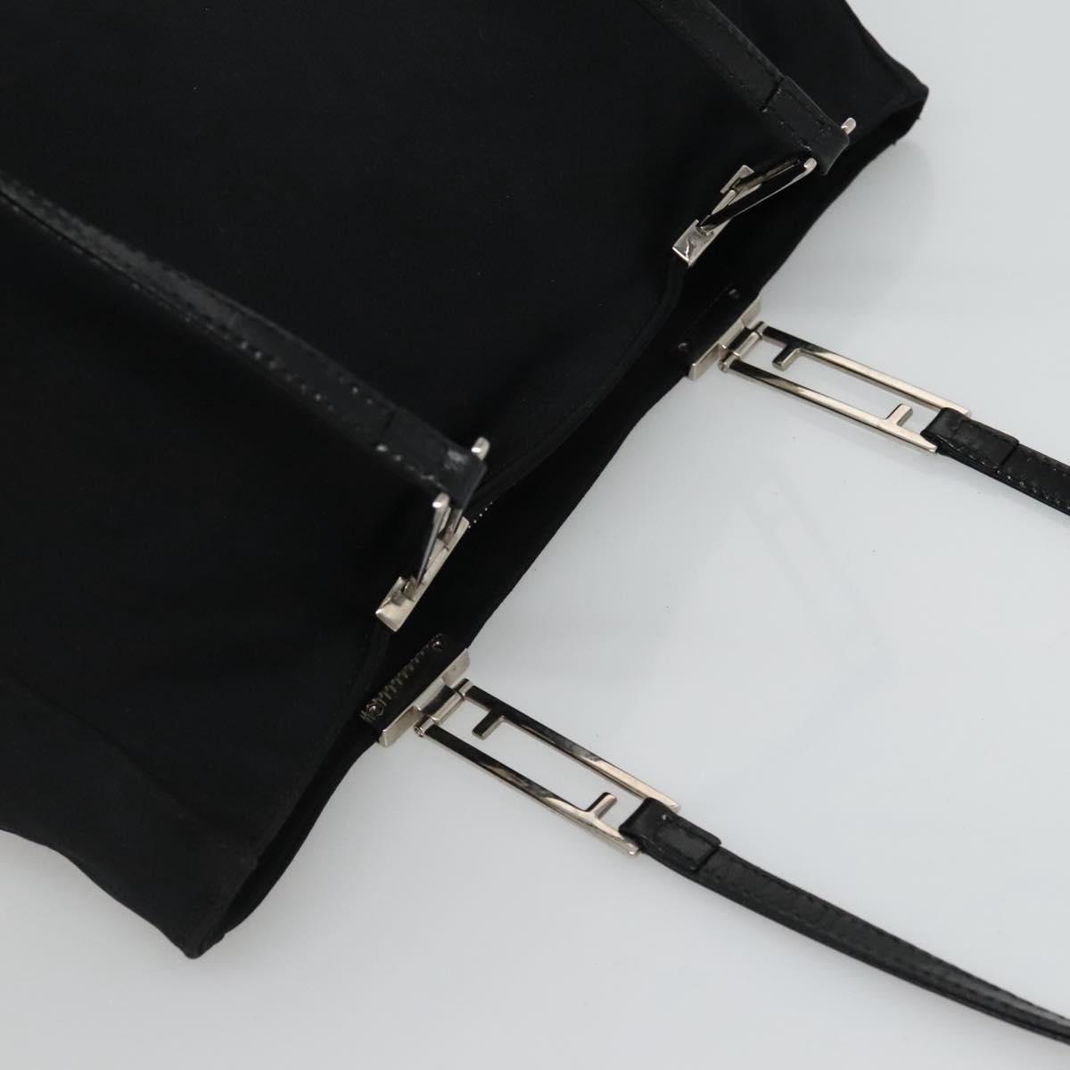 FENDI Shoulder Bag Nylon Black 114368
