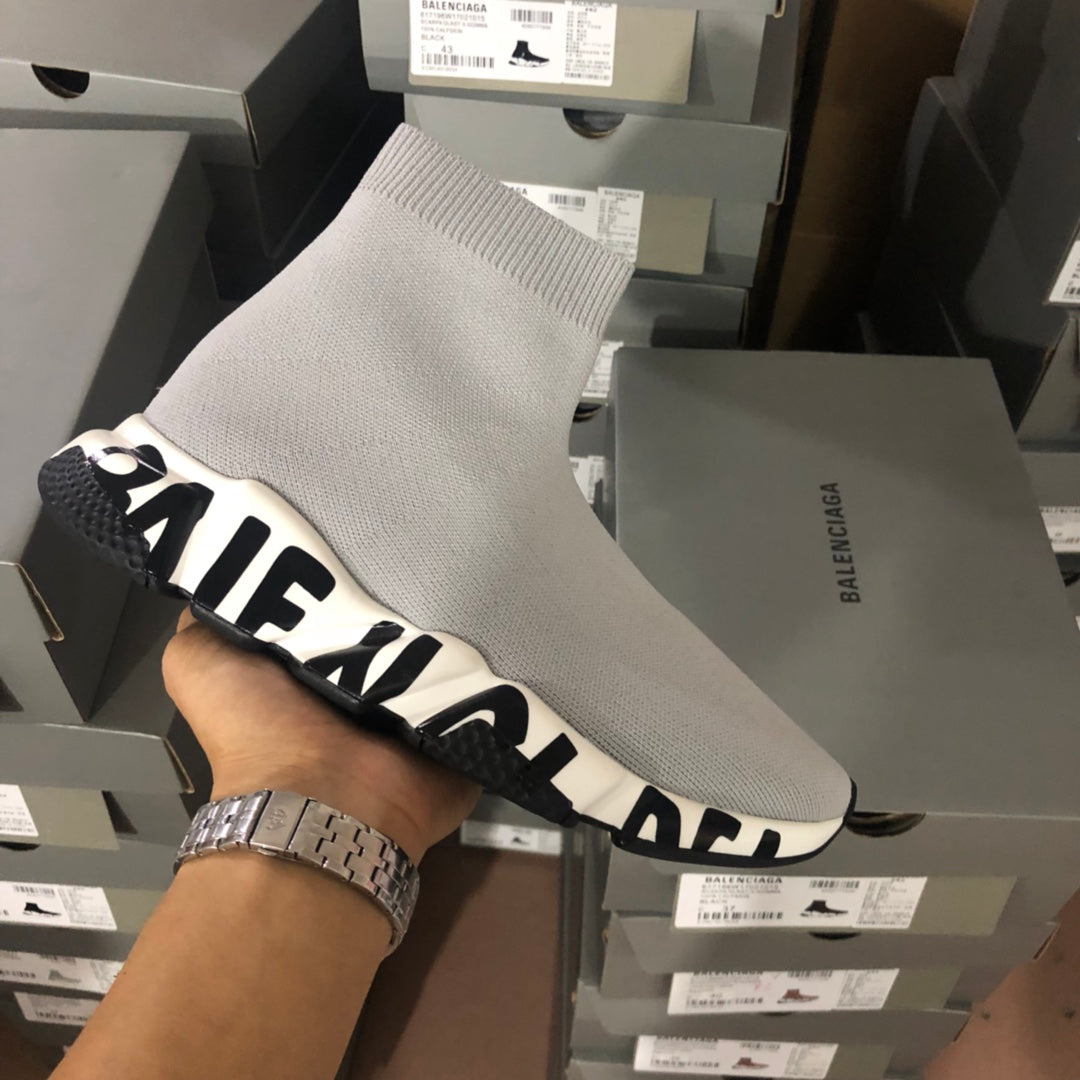 GLM - Bla Speed Print Stretch Knit Sneakers