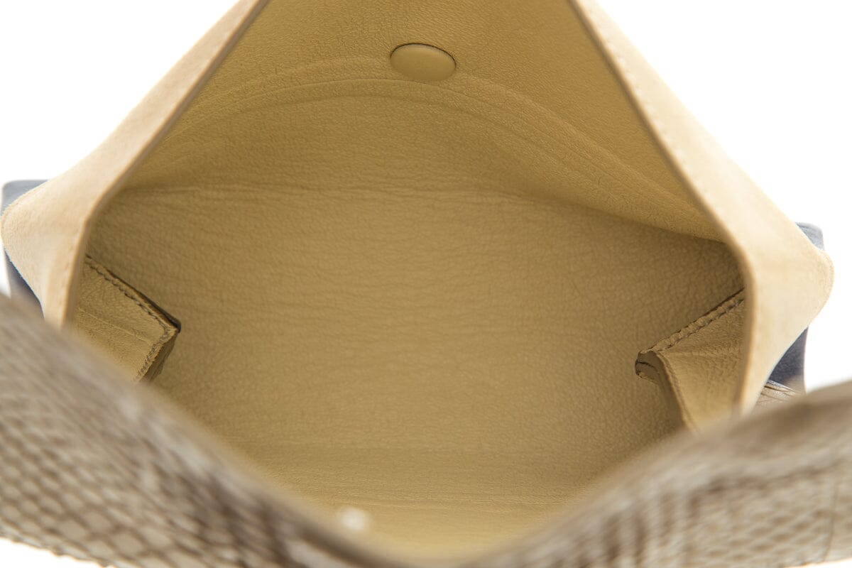 Celine Navy & Beige Leather Pouch