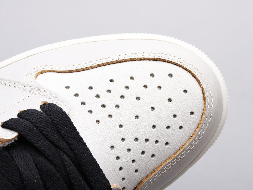 GLM - AJ1 gray and white scratch shoes for women