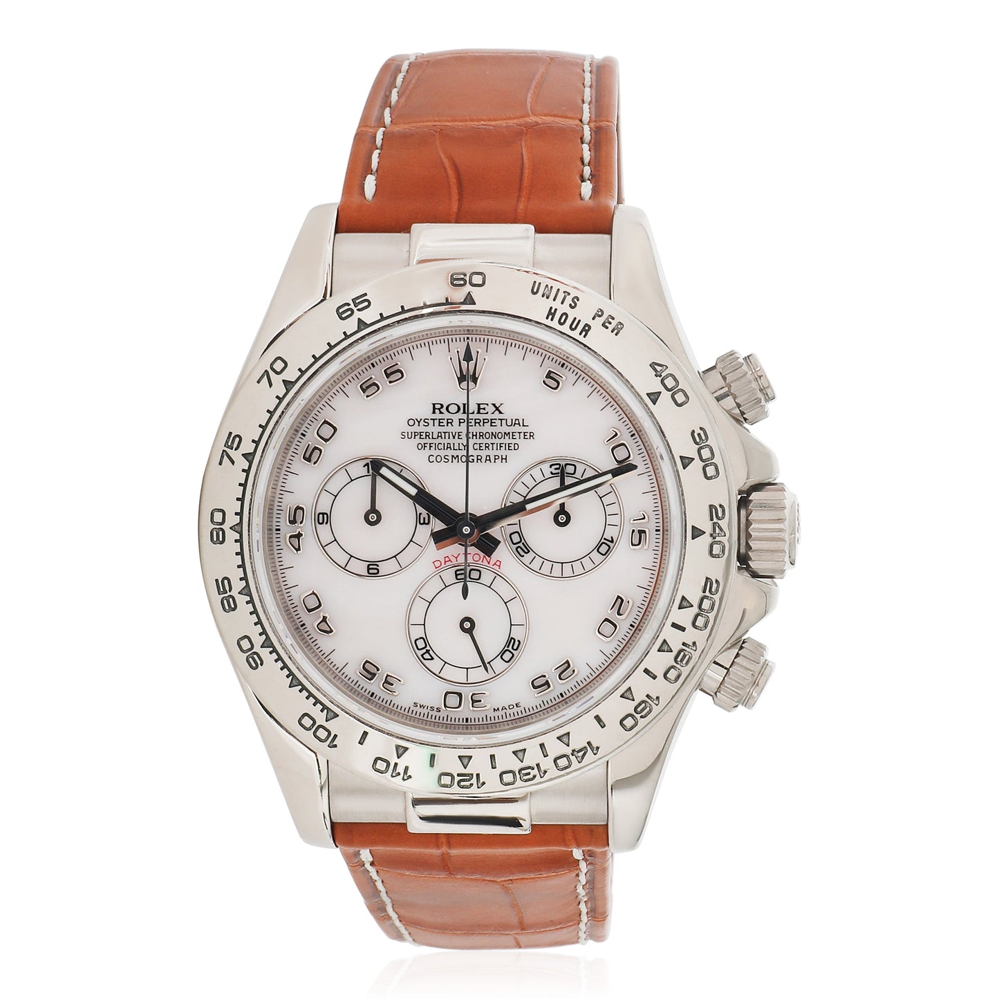 ROLEX Daytona 116519 Men's Watch in White Gold