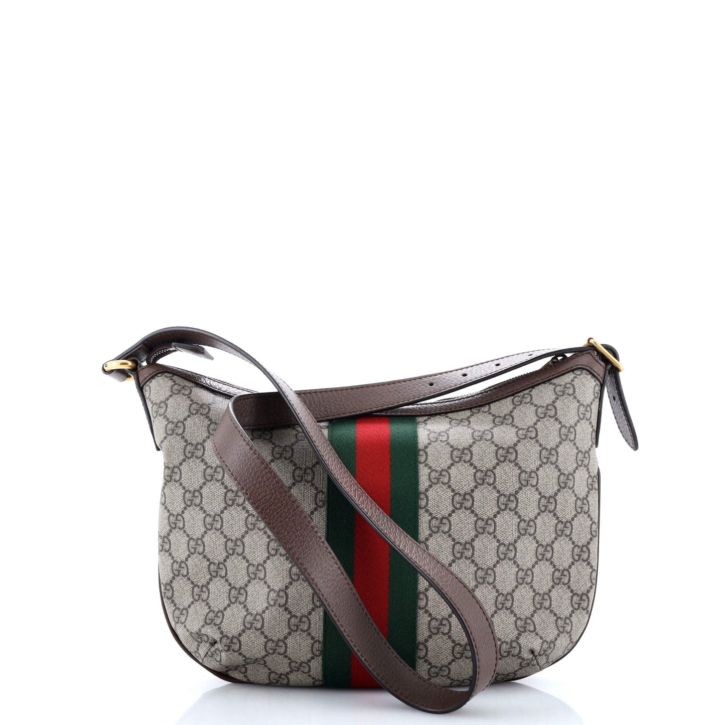 Ophidia Half Moon Hobo GG Coated Canvas Small
