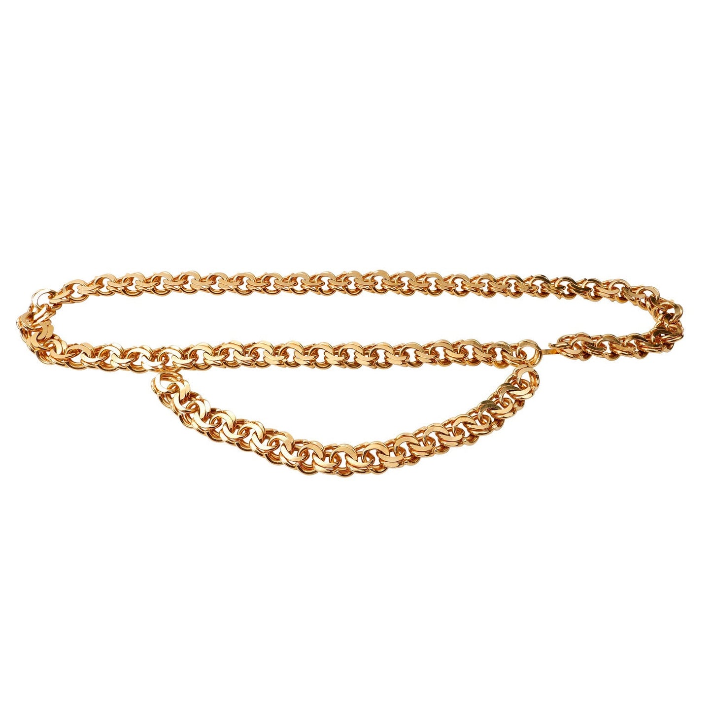 Chanel Gold Double Linked Chain Belt