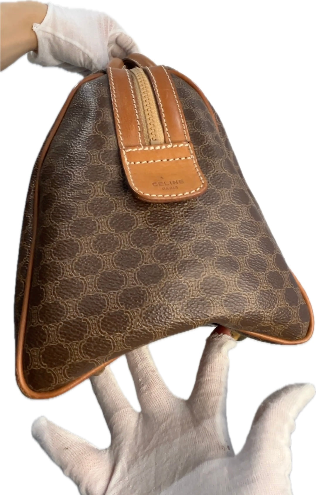 CÃƒÆ’Ã‚Â©line Macadam Brown Canvas Travel Bag ce5522cc