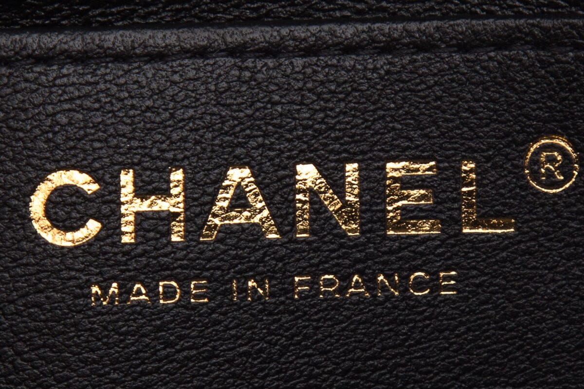 Chanel 2024 Black CC Printed Fabric Multicolor Handbag