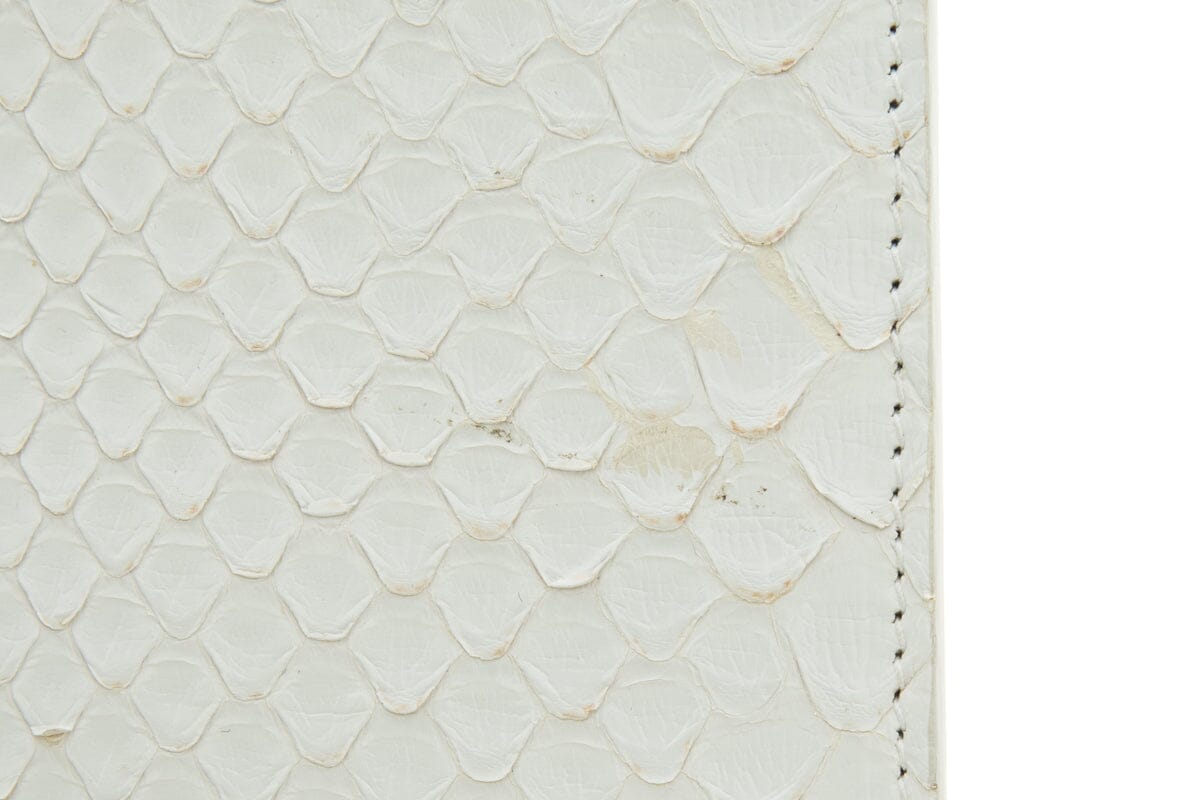 Balenciaga White Python Handbag