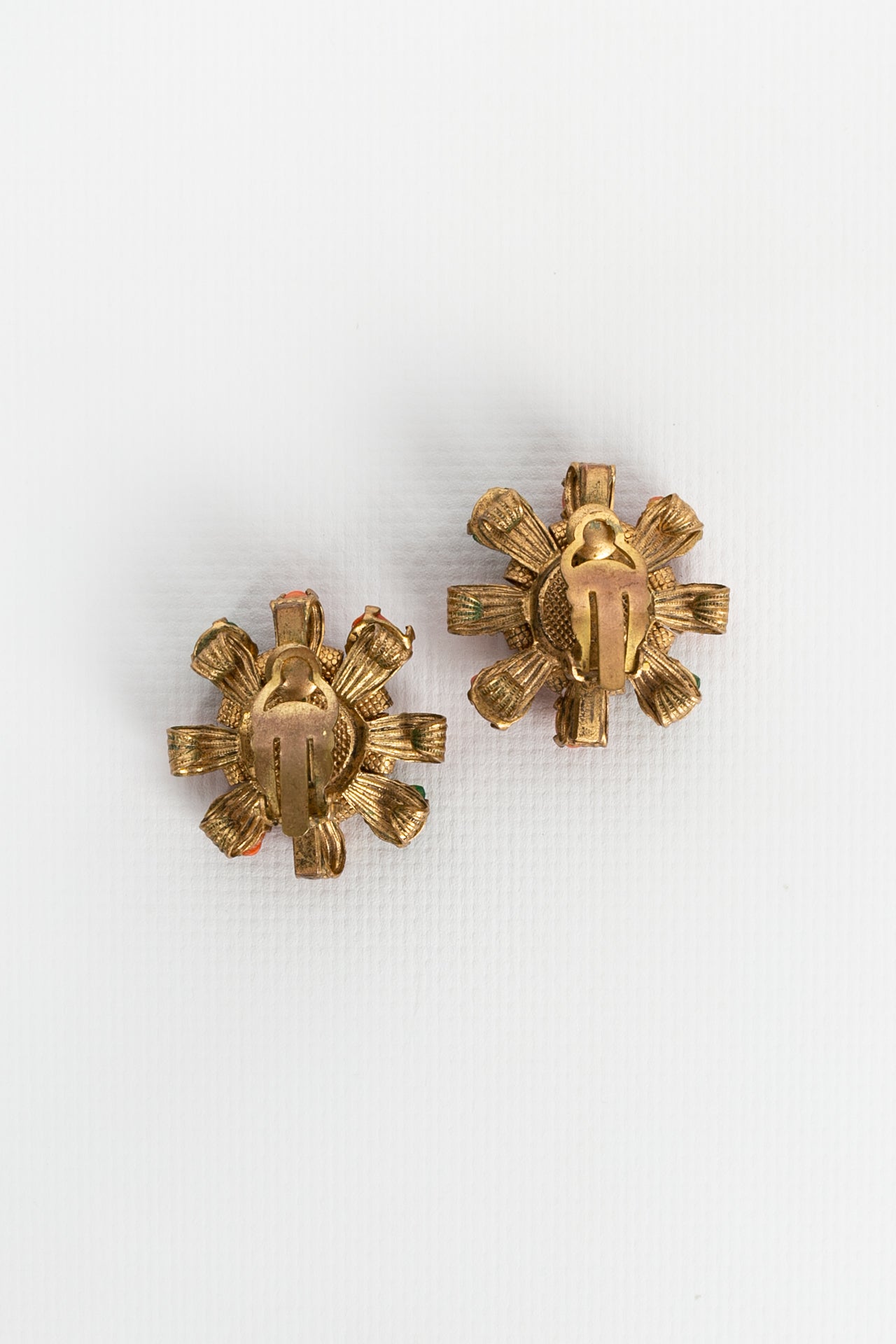 Boucles d'oreilles ÃƒÆ’Ã‚Â  cabochons colorÃƒÆ’Ã‚Â©s