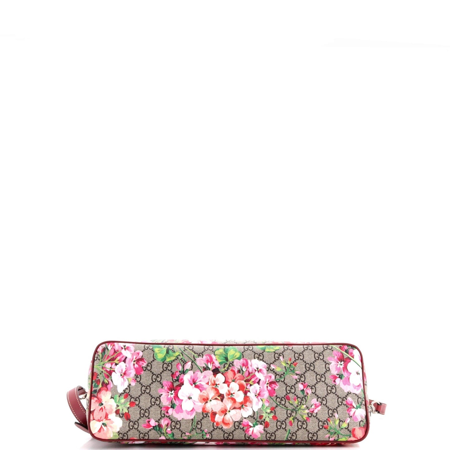Convertible Zip Tote Blooms Print GG Coated Canvas Large