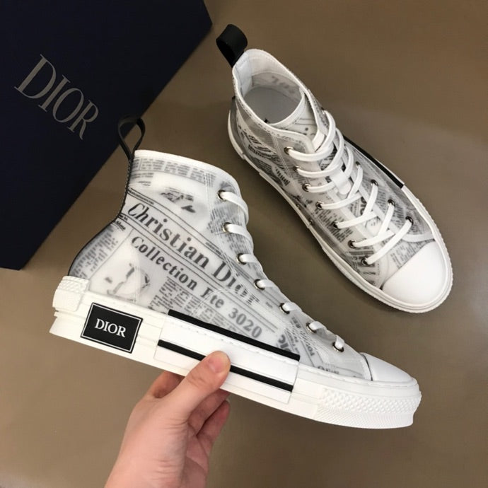 GLM - DIR B23 Newspaper HIGH-TOP SNEAKER