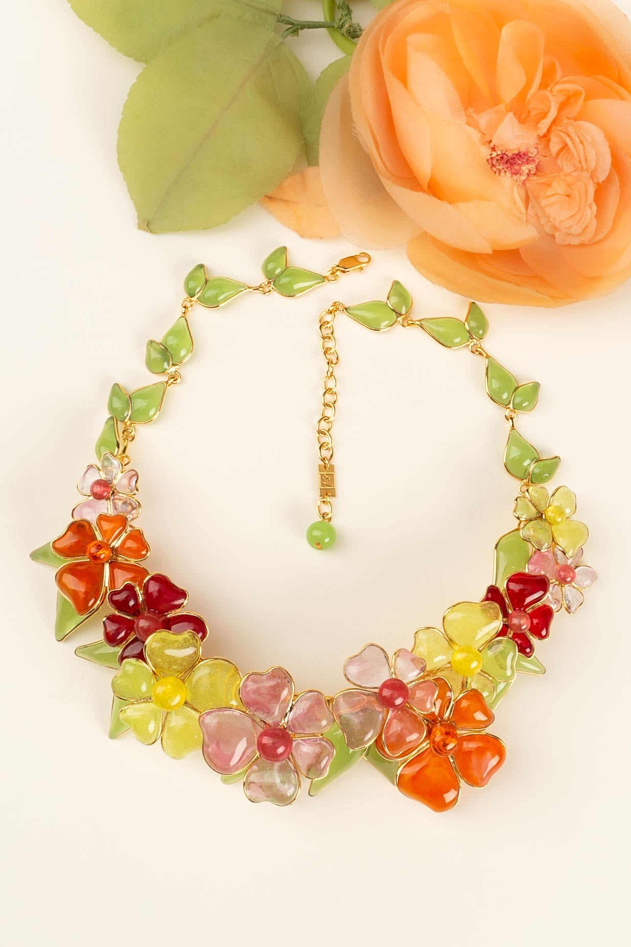 Collier en pÃƒÆ’Ã‚Â¢te de verre Augustine