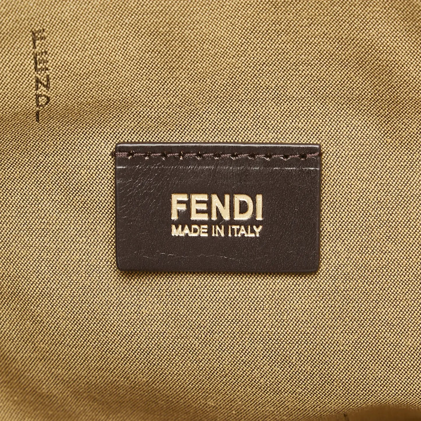 Fendi Tote Bag Brown Leopard Printed Nylon Canvas