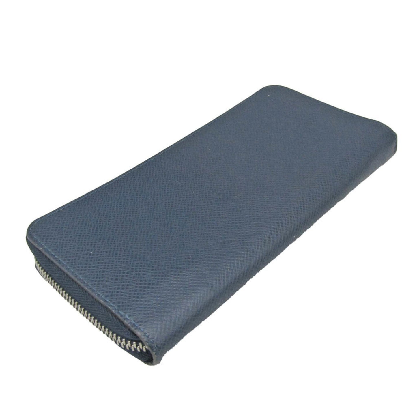 Sophisticated Navy Leather Zippy Wallet