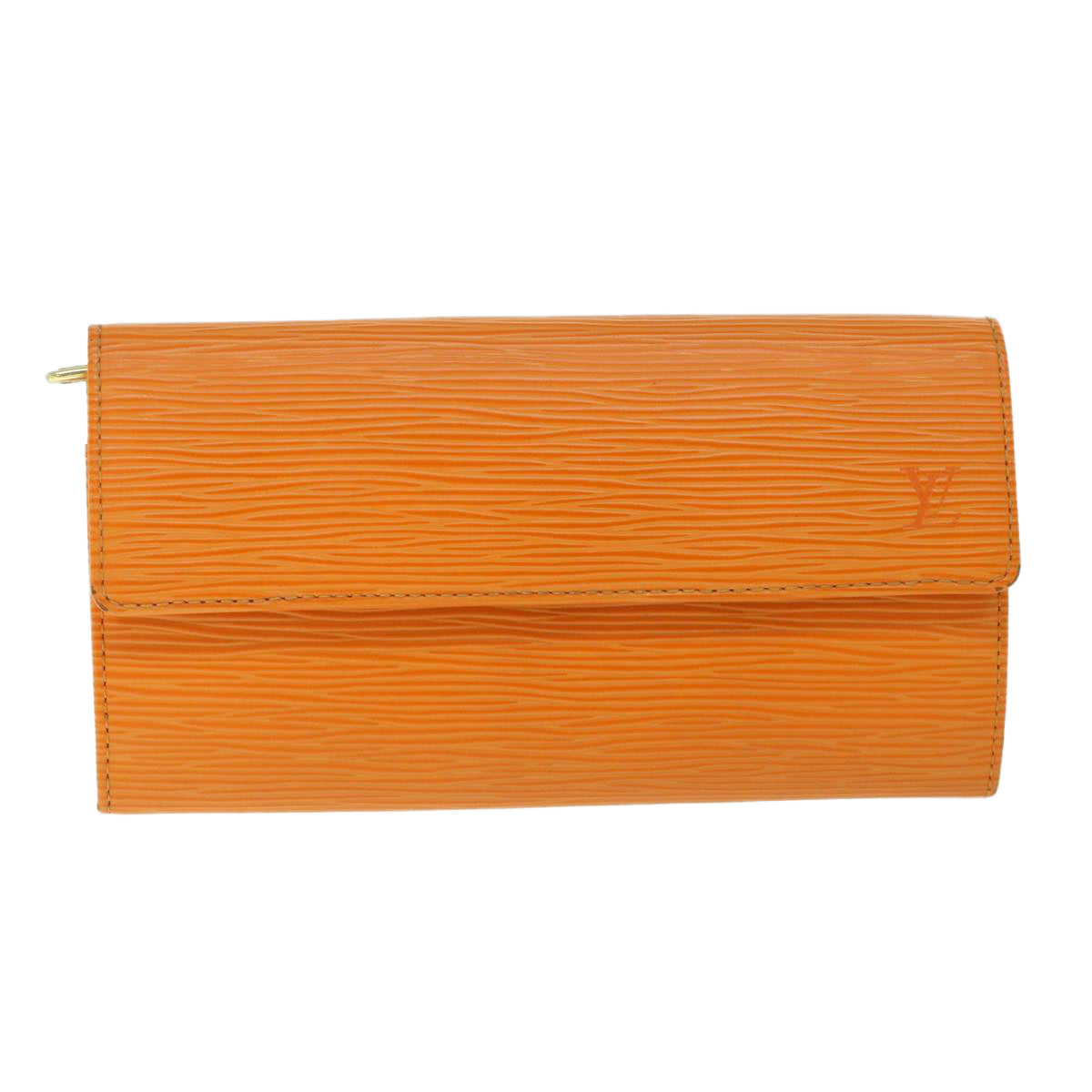 Epi Leather Long Wallet with Metal Fittings