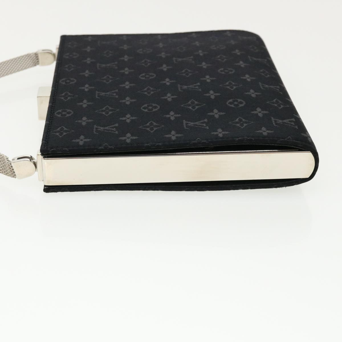 Louis Vuitton Black Canvas Box Clutch
