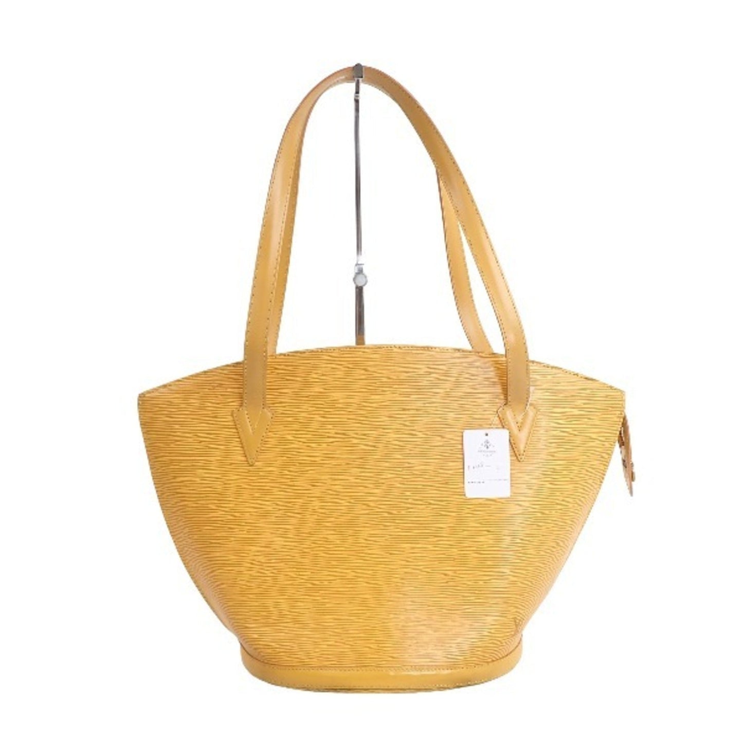 Yellow Leather Tote Bag