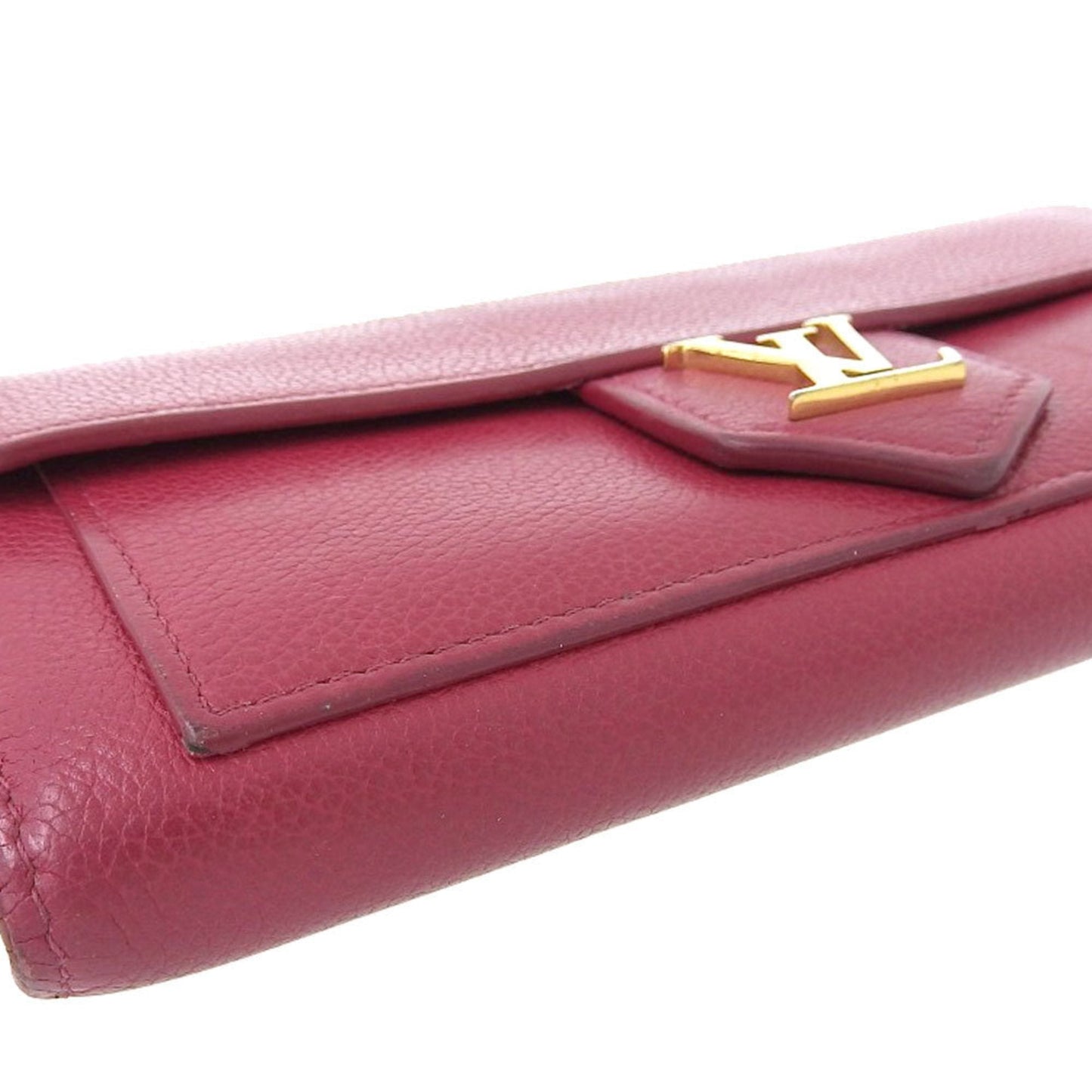 Lockme Red Leather Wallet by Louis Vuitton