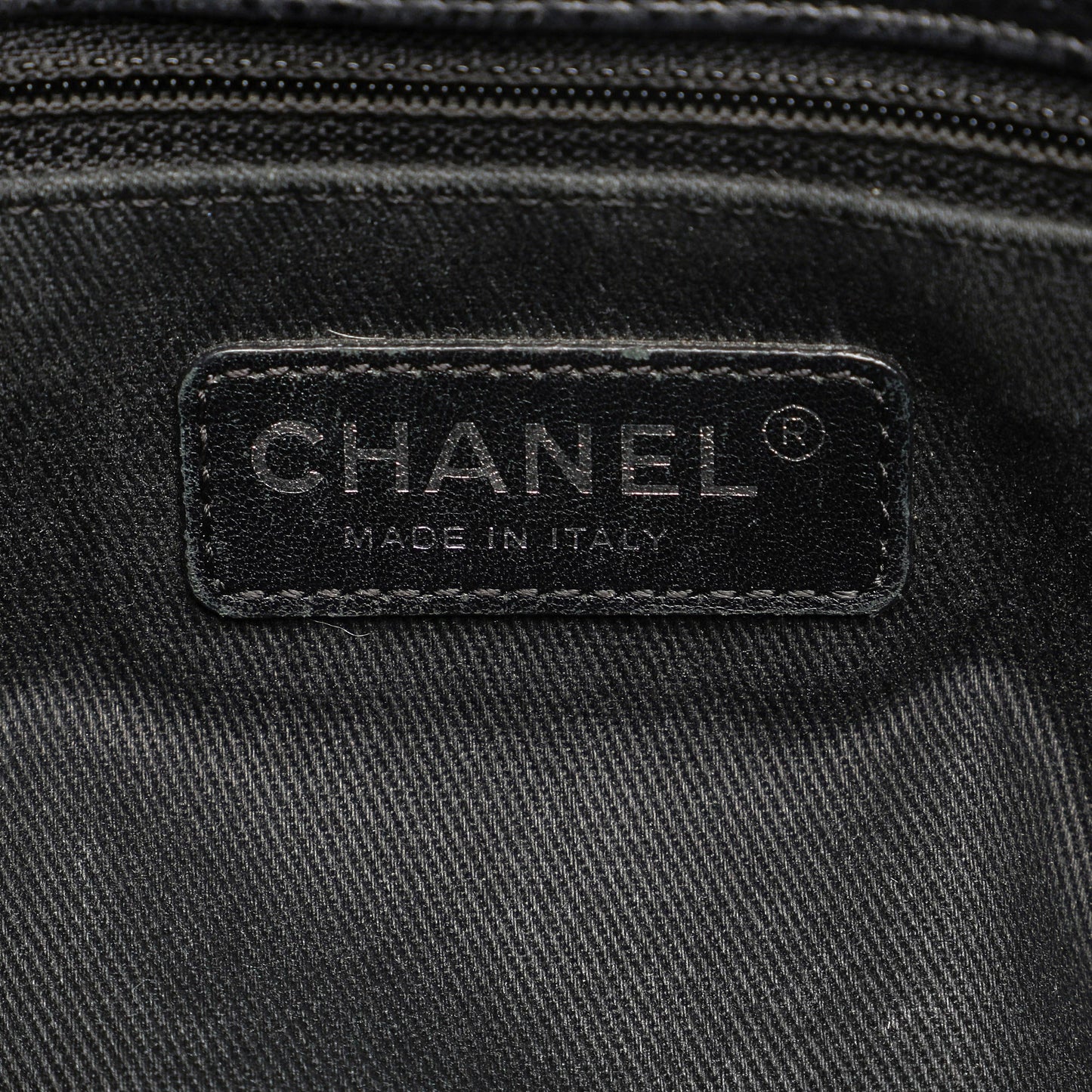 Black Chanel CC Caviar Tote Bag
