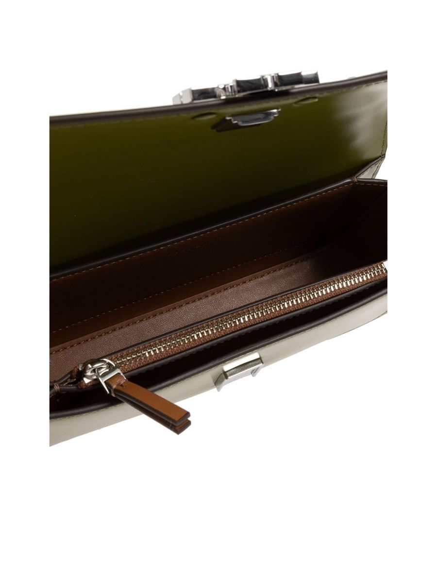Smooth Grain Leather Shoulder Bag