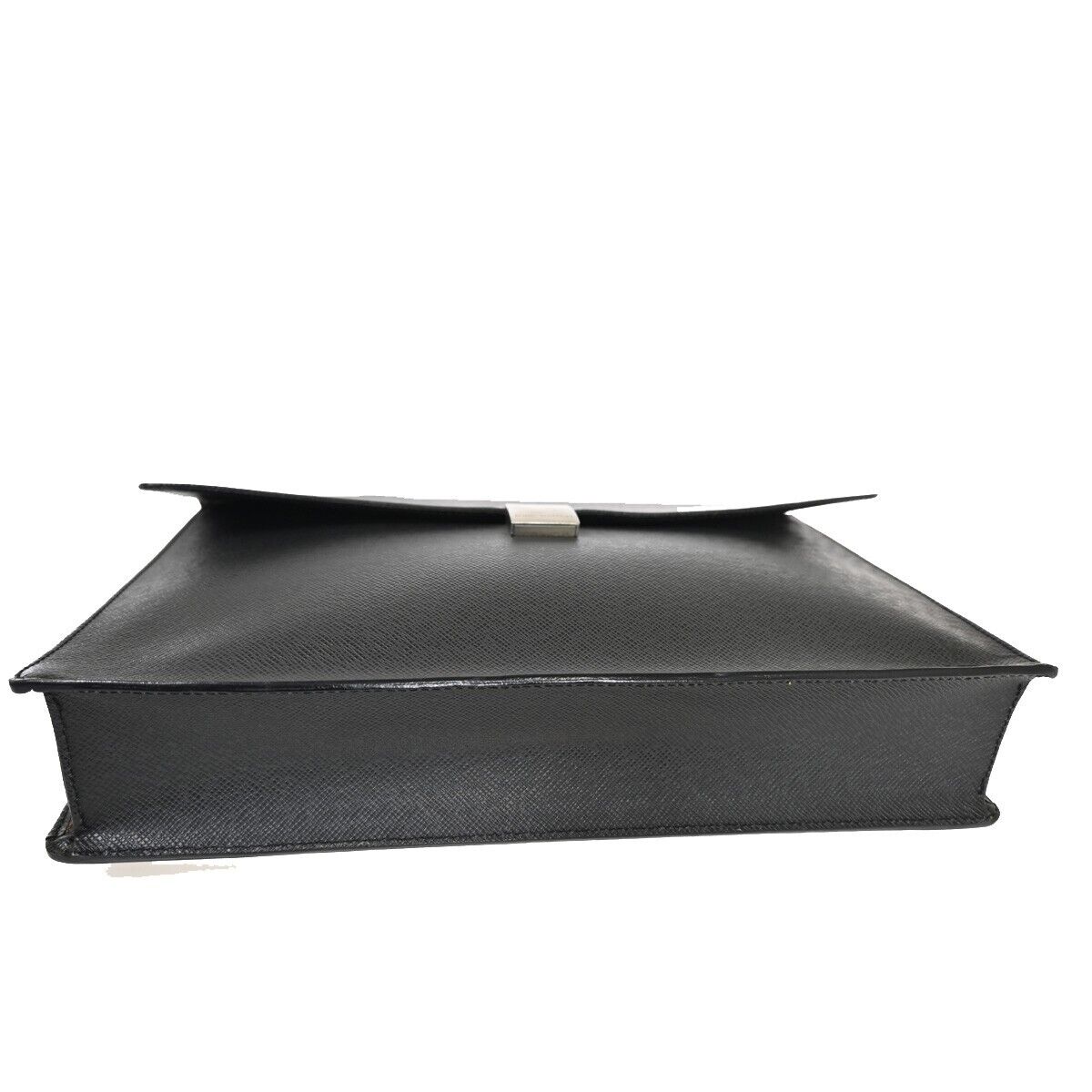 Sleek Leather Briefcase with Two Compartments
