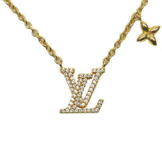 Louis Vuitton LV iconic necklace M00596 penchant g metal straws men  jewelry accessories cleaned