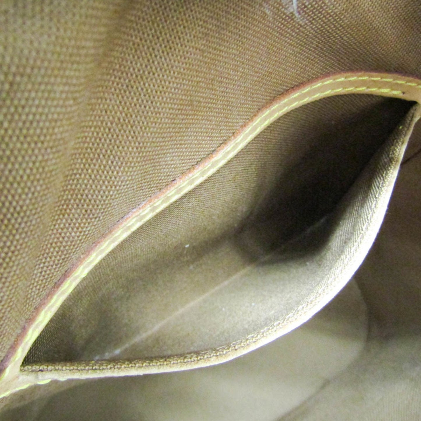 Chic Monogram Canvas Backpack with Natural Leather Accents