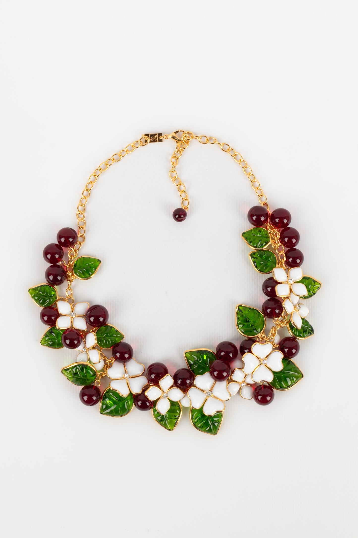 Collier en pÃƒÆ’Ã‚Â¢te de verre Augustine