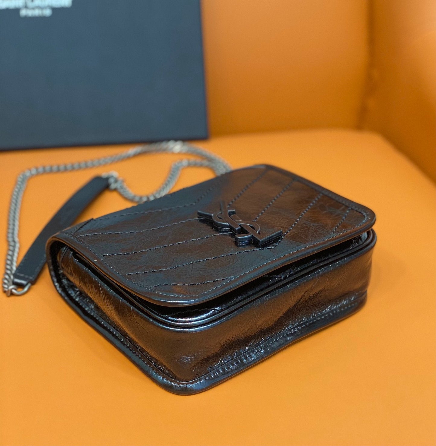 GLAMI Niki Wallets On Chain Black For Women 7.5in/19cm