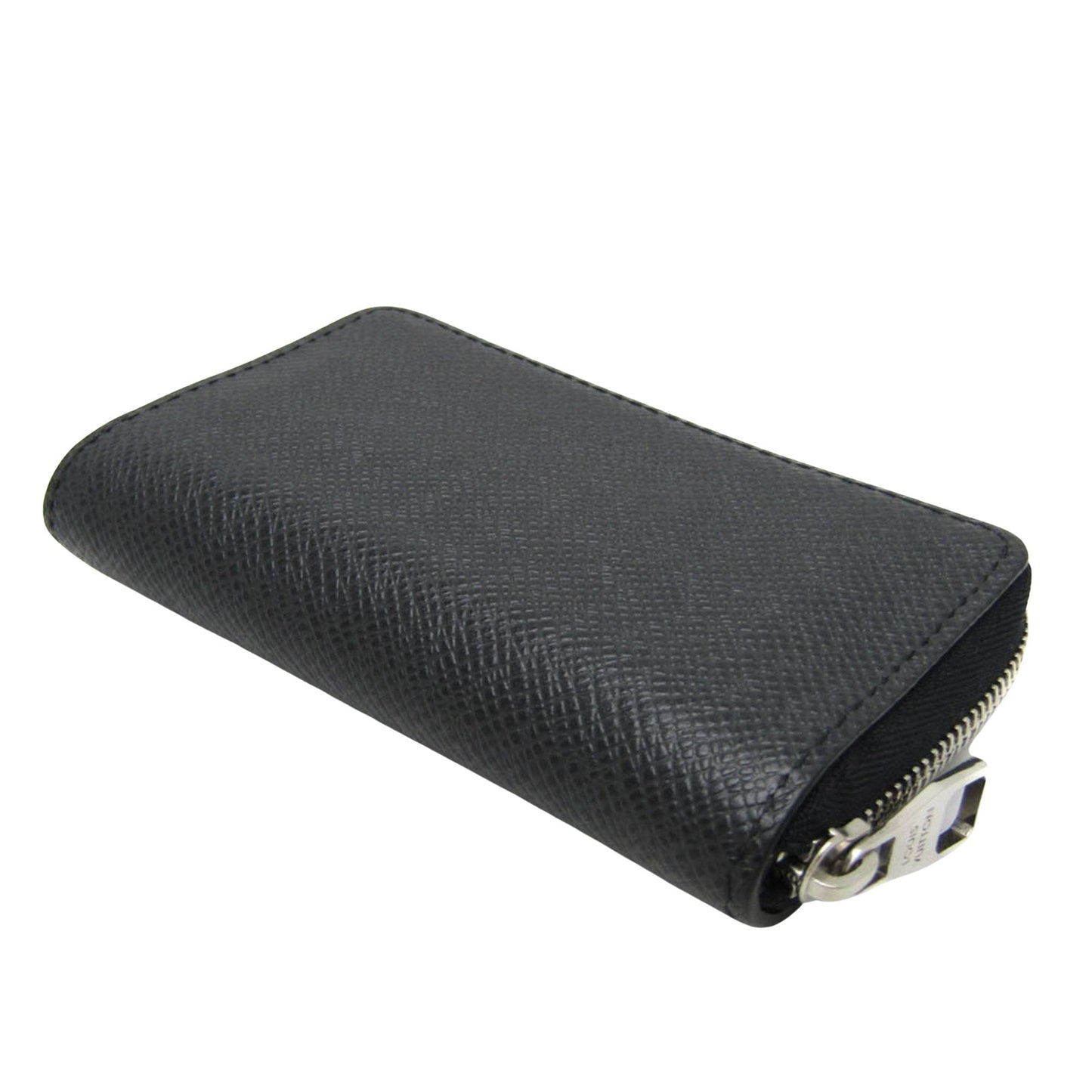 Leather Coin Purse with Zipper Closure and Card Slots