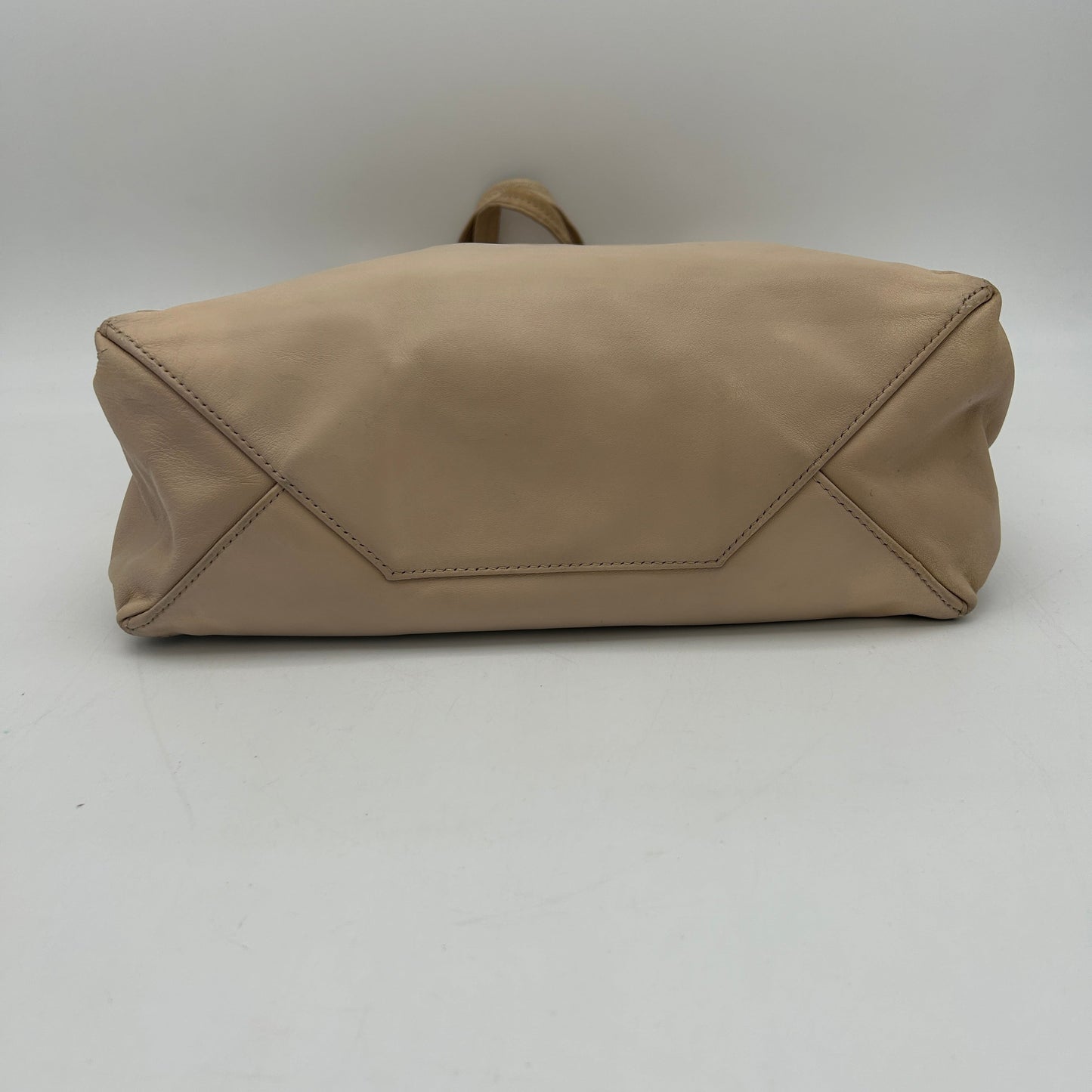Celine Cabas Medium Cream Vertical Zip Tote Bag