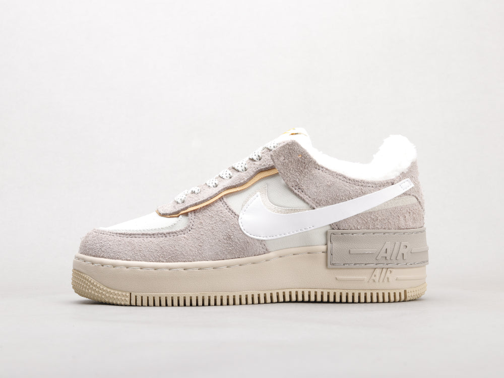 GLM - AF1 Shadow gray and white deconstructed plus velvet