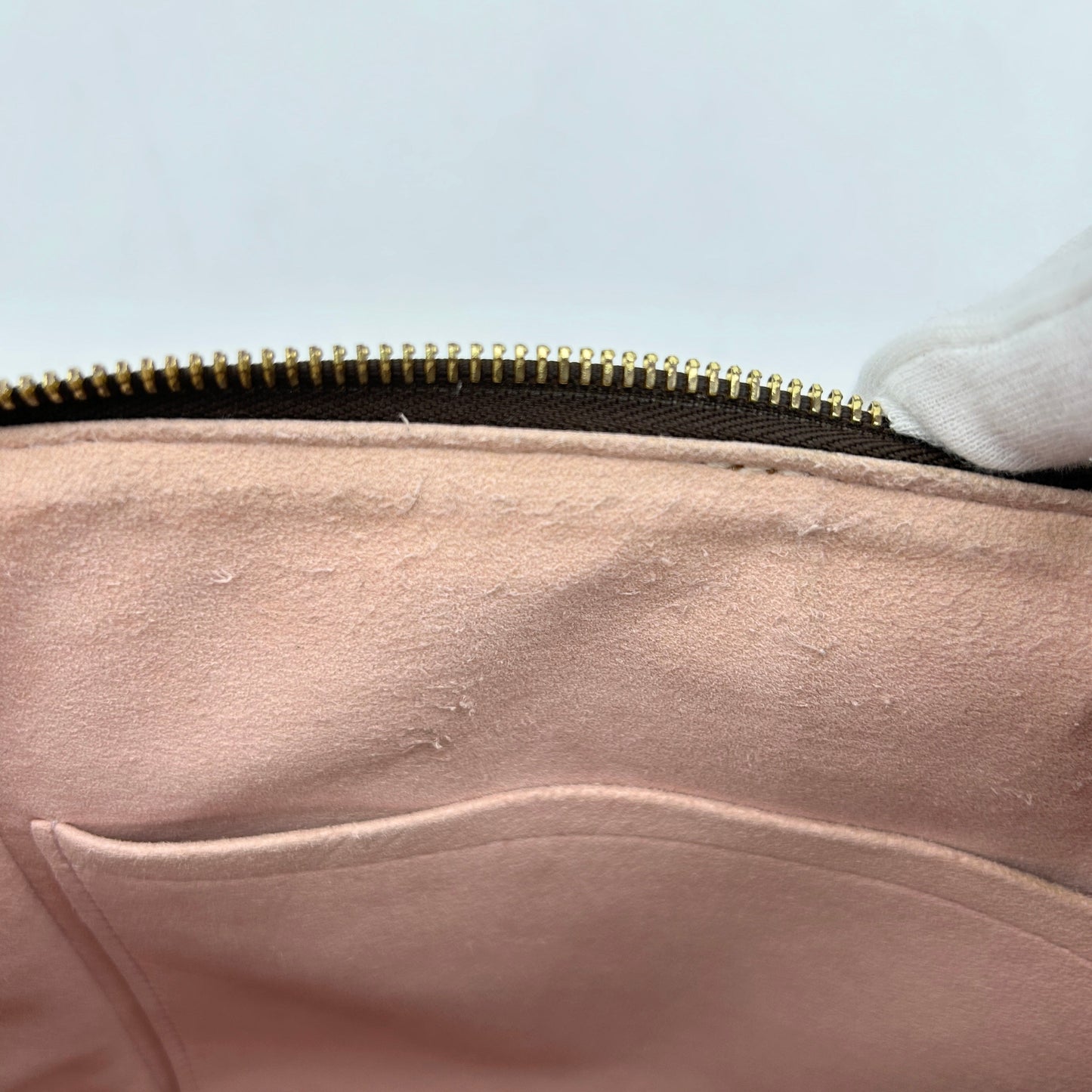 Louis Vuitton Damier Ebene Caissa Tote PM Rose Ballerine LA30608