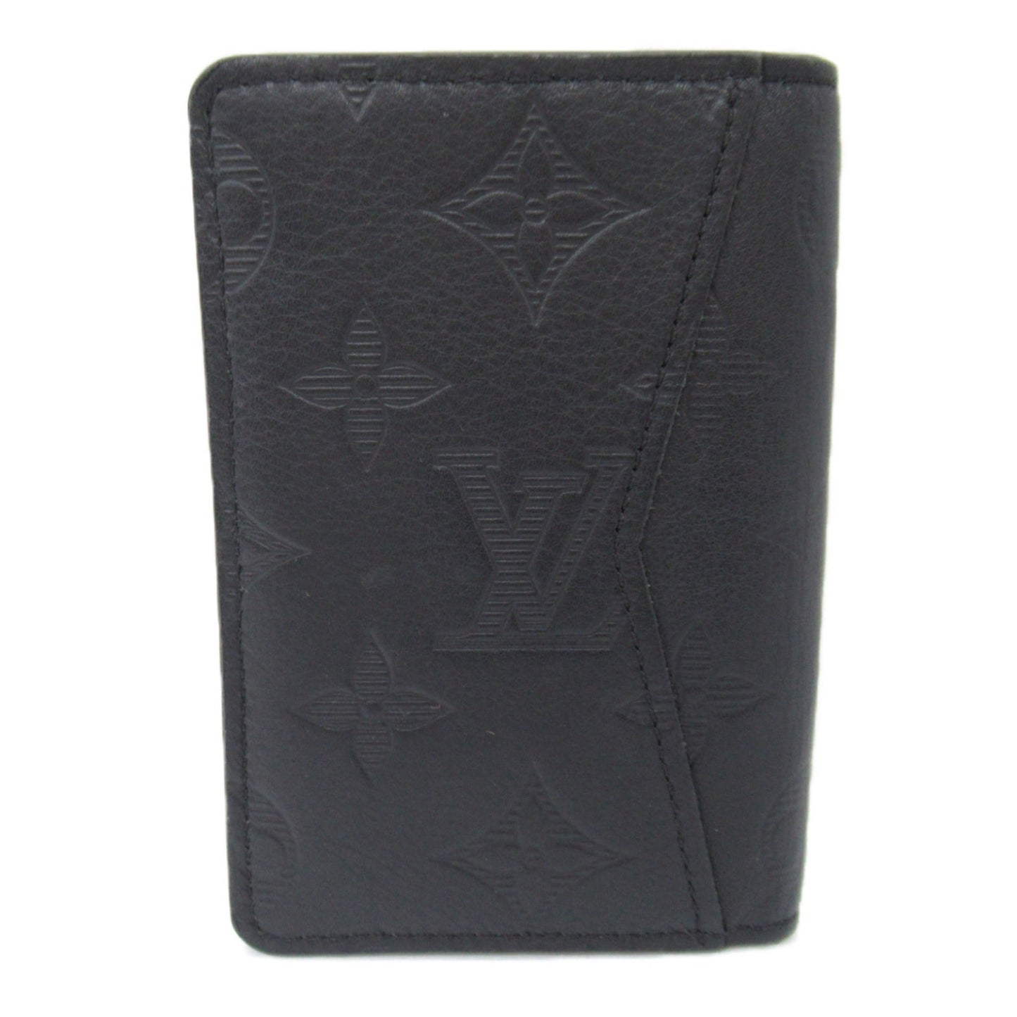 Louis Vuitton Louis Vuitton Organizer Duposh Card Case Accessories Leather Monogram Shadow Men Black M62899