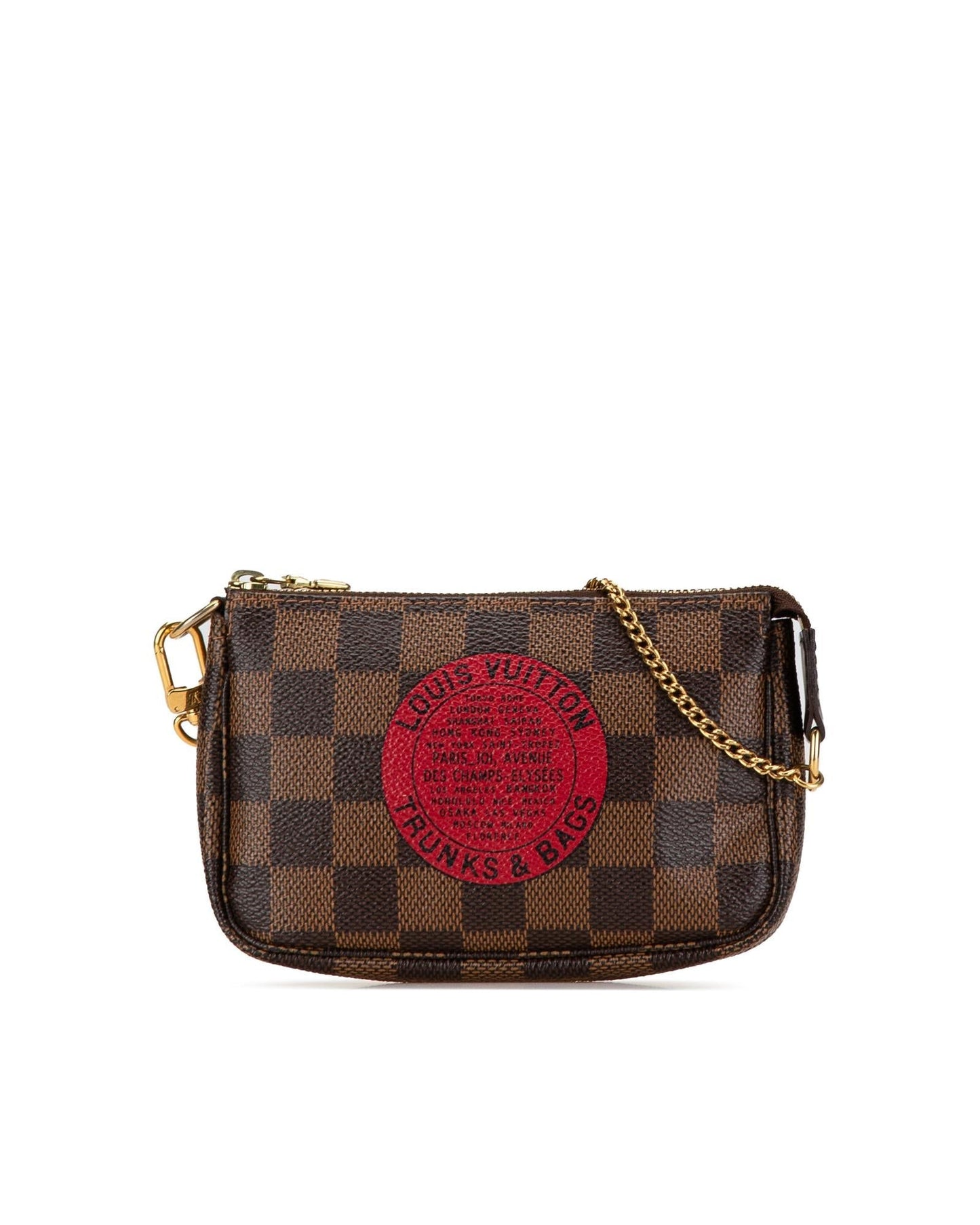 Louis Vuitton Pochette Accessoires Damier Ebene Canvas Crossbody Bag