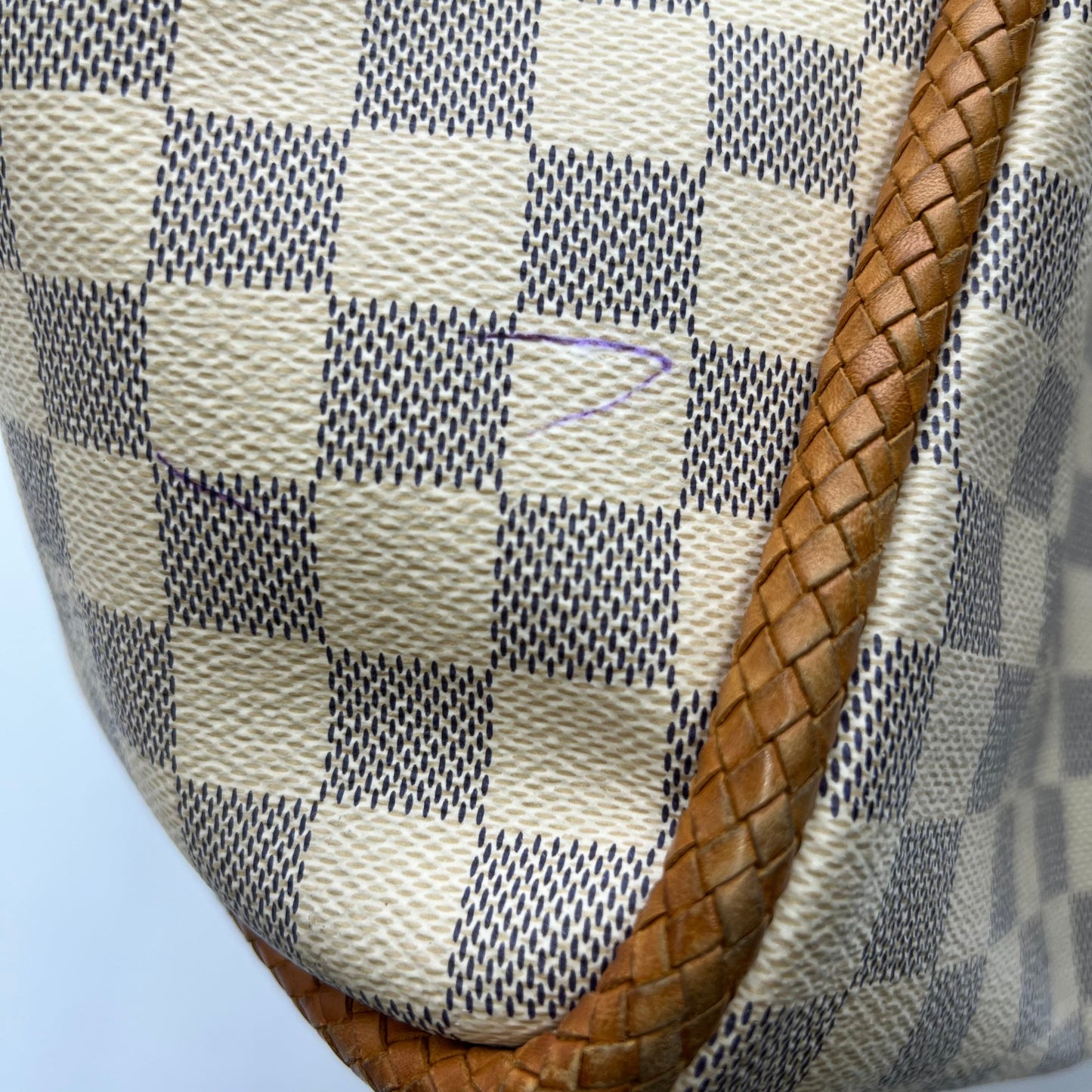 LOUIS VUITTON Damier Azur Propriano Rose Ballerine LA23078